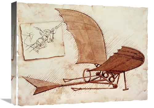 Global Gallery GCS-277241-22-142 22 in. Flying Machine Art Print - Leo