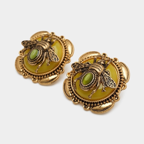 European Vintage Bee Earrings