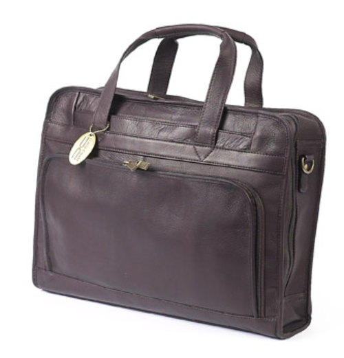 Claire Chase 168E-cafe Professional Computer Briefcase - Cafe