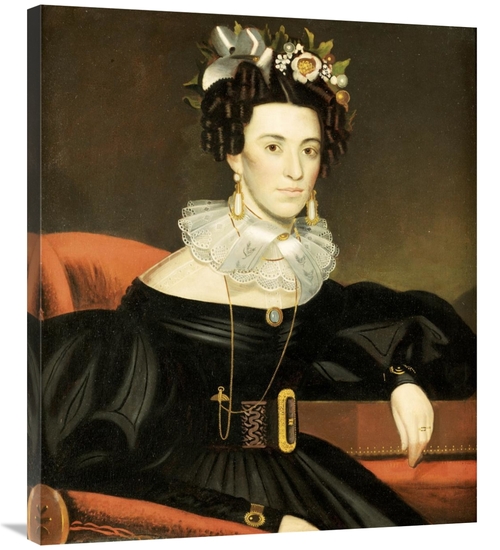 Global Gallery GCS-267753-36-142 36 in. Portrait of a Woman Wearing Fa