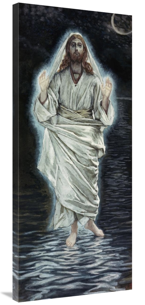 Global Gallery GCS-282917-44-142 44 in. Jesus Walking on the Sea Art P