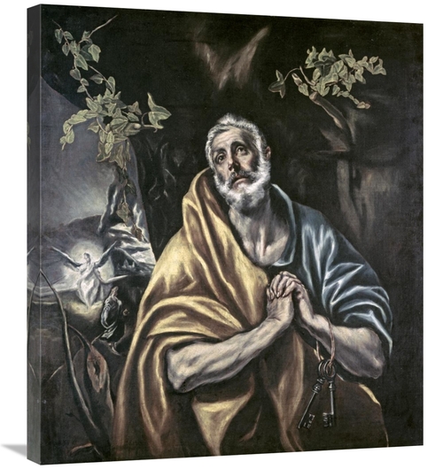 Global Gallery GCS-277480-30-142 30 in. Penitent Peter Art Print - El 