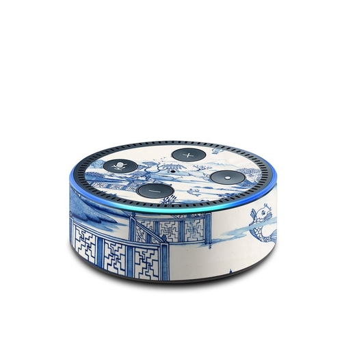 Colin Thompson AED2-BLUEWILLOW Amazon Echo Dot 2nd Generation Skin - B