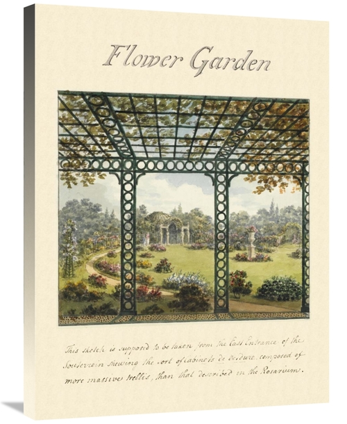 Global Gallery GCS-453923-2432-142 24 x 32 in. Flower Garden, 1813