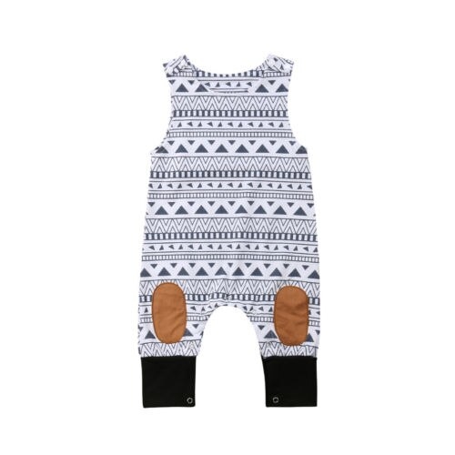 Toddler Baby Boys Girls Geometic Romper 