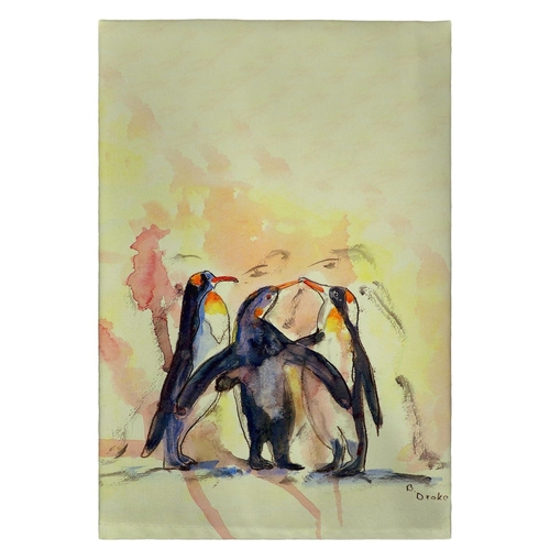 Betsy Drake GT097 Penguins Guest Towel - 20 x 20 in.