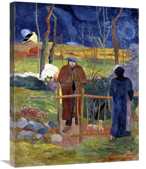 Global Gallery GCS-277625-30-142 30 in. Bonjour, Mone pieceur Gaug