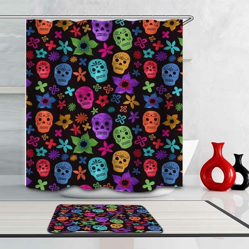 Day Of The Dead Sugar Skulls Shower Curtain