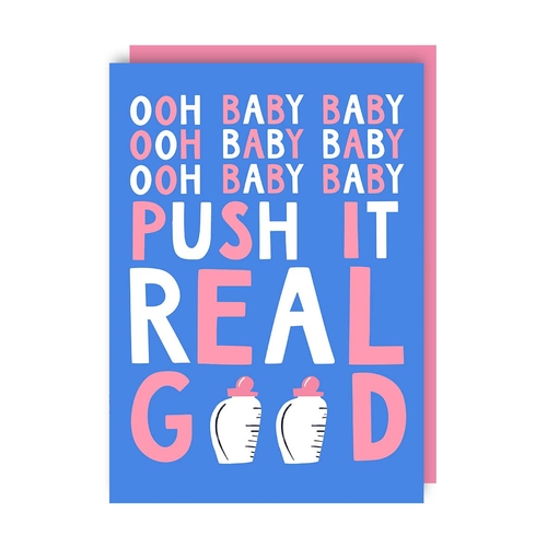Push It Salt N Pepa New Baby Funny Card (Pack of 6)