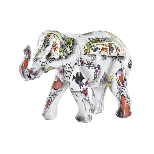 Decorative Figure DKD Home Decor White Multicolour Elephant Colonial