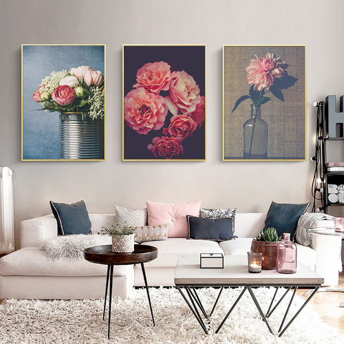 Flower Canvas Painting Picture Print Nordic Style