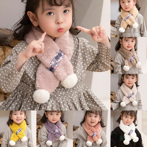 Children Kids Boy Girl Scarf Warm Winter Soft