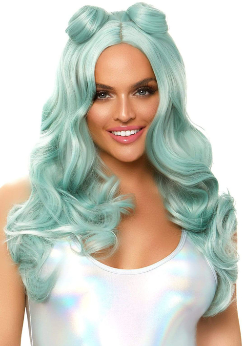 Long Beachy Buns Wig - Sage