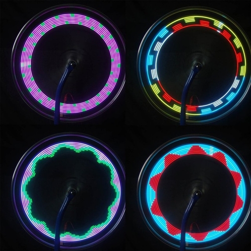 14LED 30 Change Pattern Bike Bicycle Wheel Tire