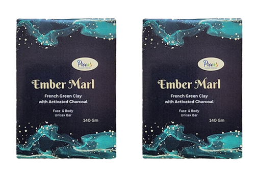 Ember Marl (140 gm, Luxury De-tan Soap for oily skin) PACK OF 2