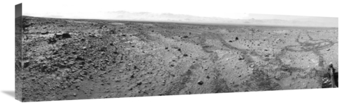 Global Gallery GCS-459310-40-142 40 in. Mars Gale Crater with Tire Tra