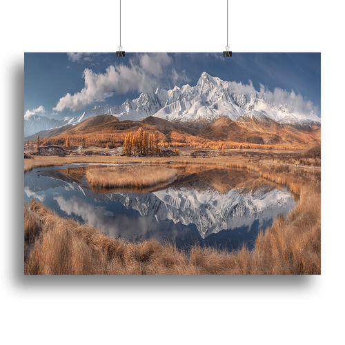 Mirror For Mountains 3 Canvas Print or Poster