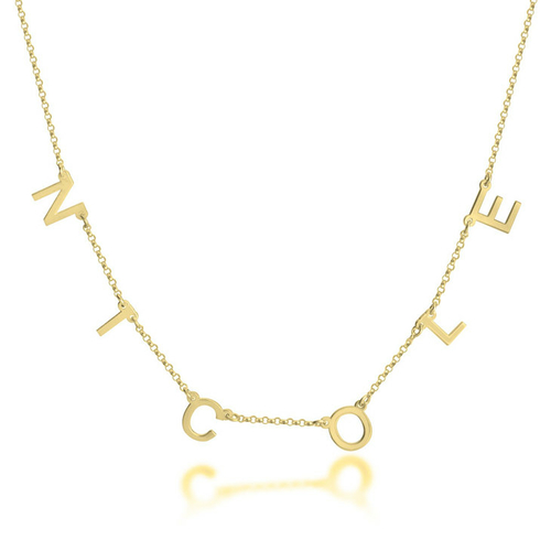 Spaced Letter Necklace