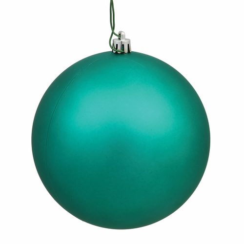 Sea Foam Matte UV Drilled Cap Ball Ornament, 8 in.
