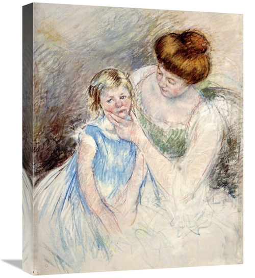 Global Gallery GCS-267833-22-142 22 in. Mother with Left Hand Holding 