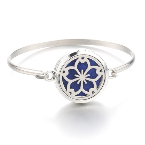 Flower Stainless Steel Bracelet Essential Oil