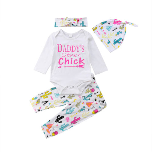 Newborn Baby Girl Boy Clothes Romper T-Shirt