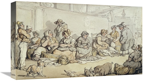 Global Gallery GCS-268492-22-142 22 in. The Fish Market, Grimsby A