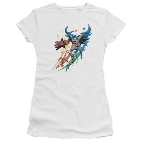 Trevco Jla-Allegiance Short Sleeve Junior Sheer Tee- White - Small