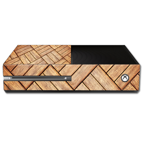 MightySkins MIXBONE-Parquet Skin Decal Wrap for Microsoft Xbox One Con