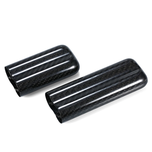 Portable Black Carbon Fiber 2 Cigar Case Cigar