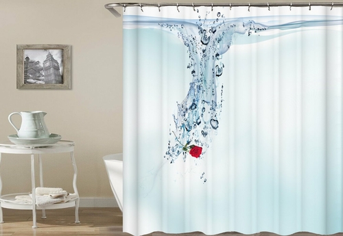 Sinking Rose Shower Curtain