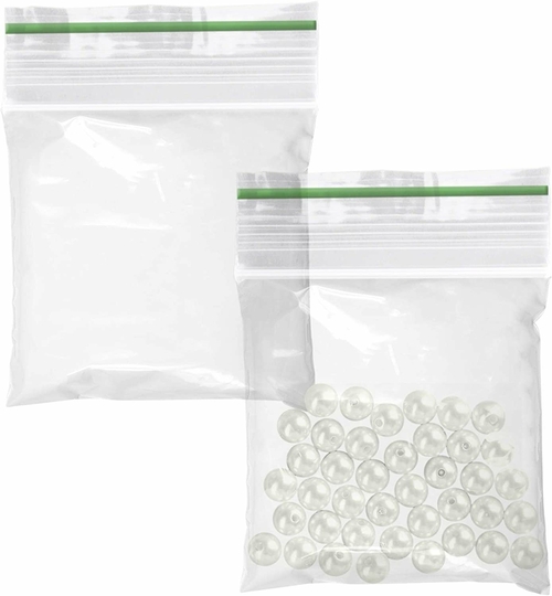 Pack of 100 Greenline Zipper Bags 6 x 9 Resealable Polyethylene Bags