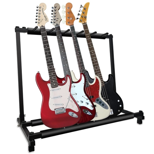 5 Core Multi Guitar Rack Stand Floor 5 Slot Adjustable Flying V