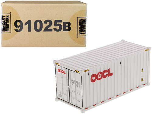 20\' Dry Goods Sea Container \OOCL\" White \"Transport Series\" 1/50