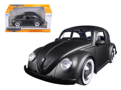 1959 Volkswagen Beetle Satin Metallic Matt Gray with Baby Moon Wheels