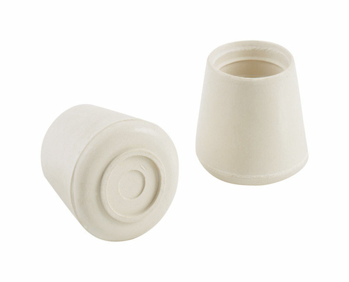 Shepherd Hardware 5369426 0.62 in. White Rubber Leg Tip