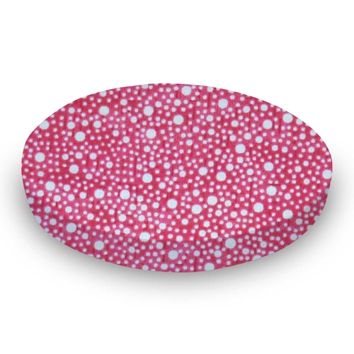 SheetWorld Fitted Round Crib Sheet - 100% Cotton Woven - Confetti Dots