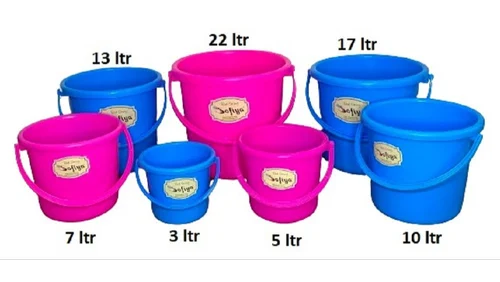 100% Virgin Unbreakable Plastic Bucket