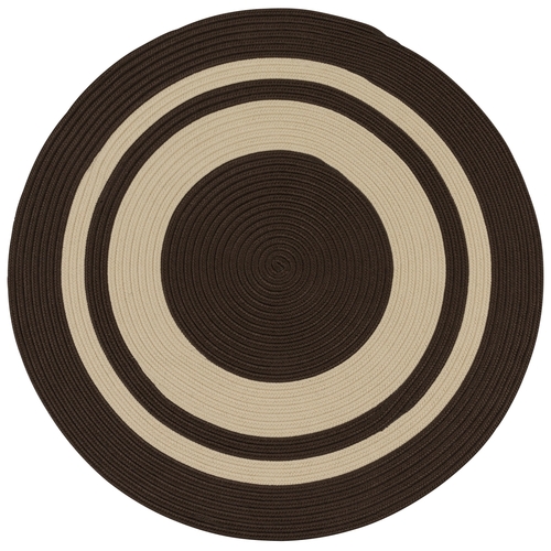 Colonial Mills Rug CN50R084X084 Coronado Round Braided Rug  Earth Brow