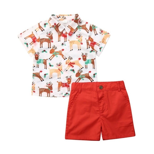 Christmas Toddler Kids Baby Boy Clothes Sets 1 6Y