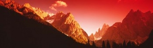 Dolomites  Italy Poster Print by  - 36 x 12