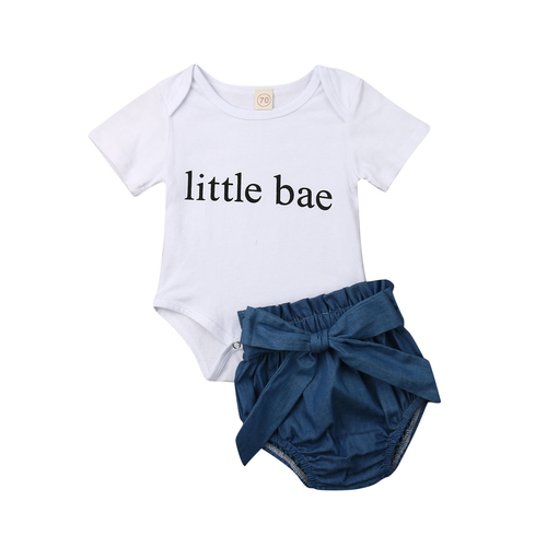 Infant Baby Girl Boys 0 24M Clothes Sets Letter