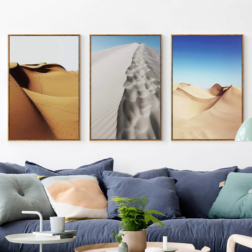 The Desolate Desert Landscape Painting