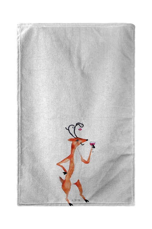 Betsy Drake BT906 Deer Party Beach Towel - 30 x 50 in.