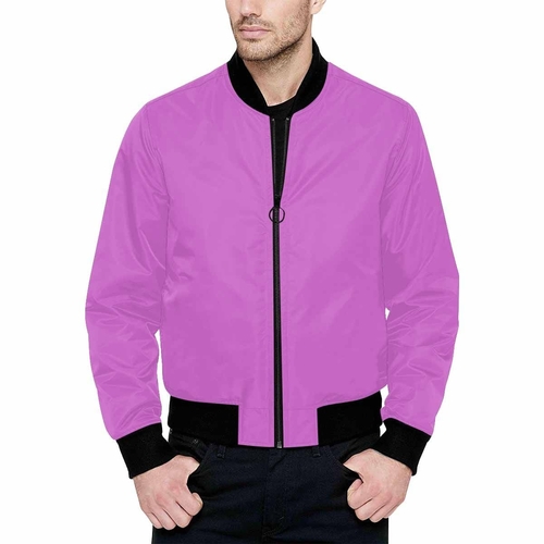 Mens Jacket - Orchid Purple Bomber Jacket