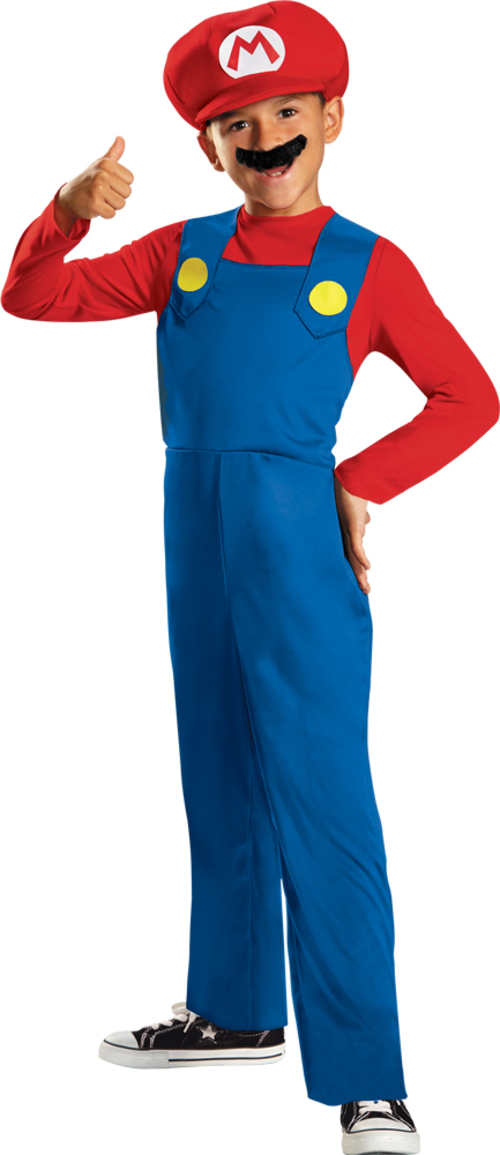 Disguise DG73689G Boys Mario Classic Costume, Size 10-12