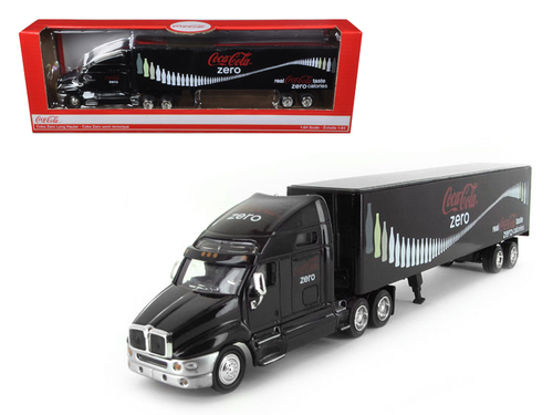 Coca Cola Zero Tractor Trailer 1/64 Diecast Model by Motorcity