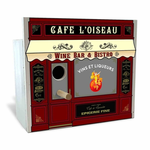Thousand Oaks Barrel Q520 1.375 in. Park Avenue Wine Bar Birdhouse