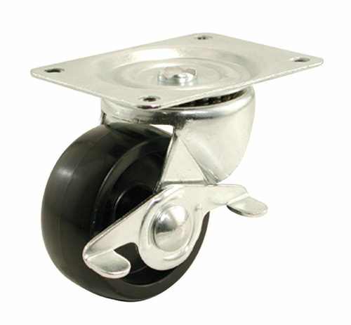 Shepherd Hardware 9543 3 in. Polypropylene Wheel Swivel Plate Caster w