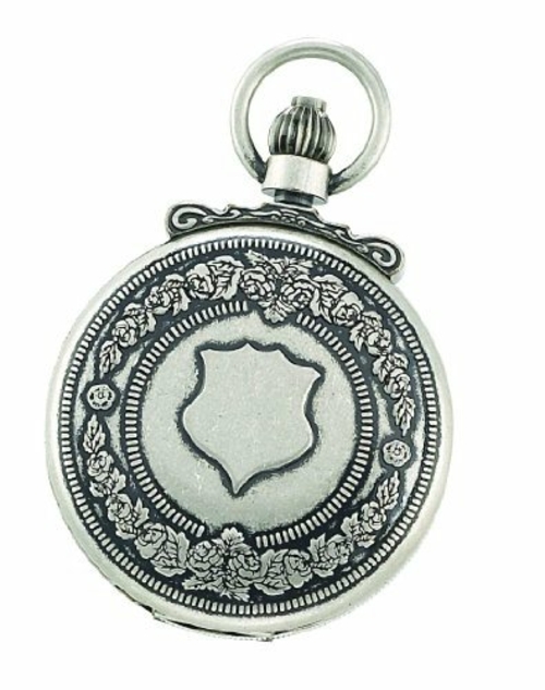 Charles-Hubert- Paris  47mm Mechanical Pocket Watch - Antique Chrome
